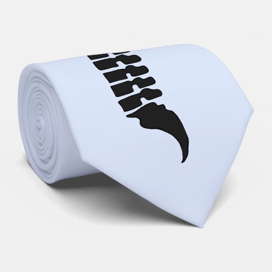 Funny Spine of Backbone Necktie Stropdas (Opgerold)