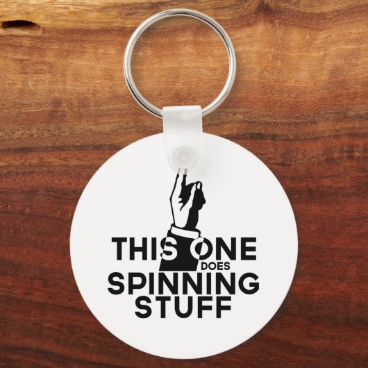 Funny Spinning Sleutelhanger -  deze spinnen (Voorkant)