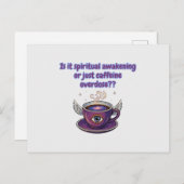 Funny spiritual awakening briefkaart (Voorkant / Achterkant)