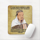 Funny Spiritueel Quote - Mosquito op testikels Muismat (Met muis)