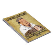 Funny Spiritueel Quote - Mosquito op testikels Notitieboek (Rechterzijde)