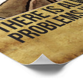 Funny Spiritueel Quote - Mosquito op testikels Poster (Hoek)