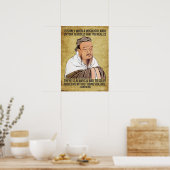 Funny Spiritueel Quote - Mosquito op testikels Poster (Keuken)