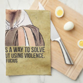 Funny Spiritueel Quote - Mosquito op testikels Theedoek (Quarter Fold)