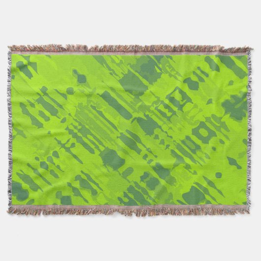 Funny Splatter Pattern groen + jouw idee Deken (Voorkant)