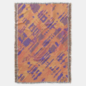 Funny Splatter Pattern pastel violet + jouw idee Deken (Voorkant Verticaal)