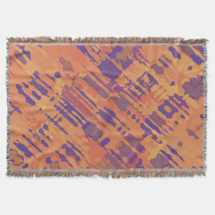 Funny Splatter Pattern pastel violet + jouw idee Deken