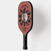 Funny Splatter Squish Black Goo Custom Name Foto Pickleball Paddle (Links)