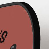 Funny Splatter Squish Black Goo Custom Name Foto Pickleball Paddle (Links Detail)