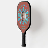 Funny Splatter Squish Blue Goo Custom Name Foto Pickleball Paddle (Links)