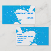 Funny splatter visitekaartje (Voorkant / Achterkant)