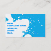 Funny splatter visitekaartje (Achterkant)