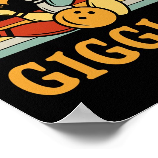 Funny Splits n Giggles Bowling Team Men Women Bowl Poster (Hoek)