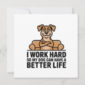 Funny Spoiled Dog Quote Couch Illustration Feestdagenkaart (Voorkant)