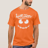 Funny Spooky Face Happy Halloween voor mannen T-shirt (Voorkant)