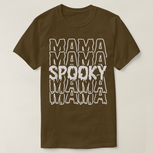 Funny Spooky Mama Spooky Ma Halloween T-shirt (Design voorkant)
