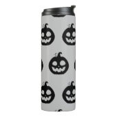 Funny Spooky Pumpkin Faces Halloween Thermosbeker (Gedraaid links)