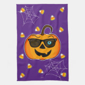 Funny Spooky Pumpkin iconische winkS Kitchen Towel Theedoek (Verticaal)
