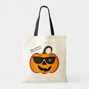 Funny Spooky Pumpkin iconische winkS Tote Bag