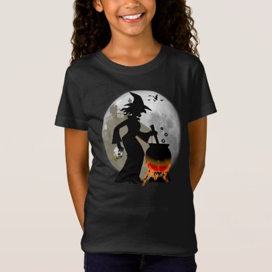 Funny Spooky Scary Witch Halloween Party T-shirt (Voorkant)