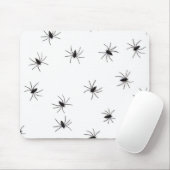 Funny Spooky Spiders Halloween Seamless Pattern Muismat (Met muis)