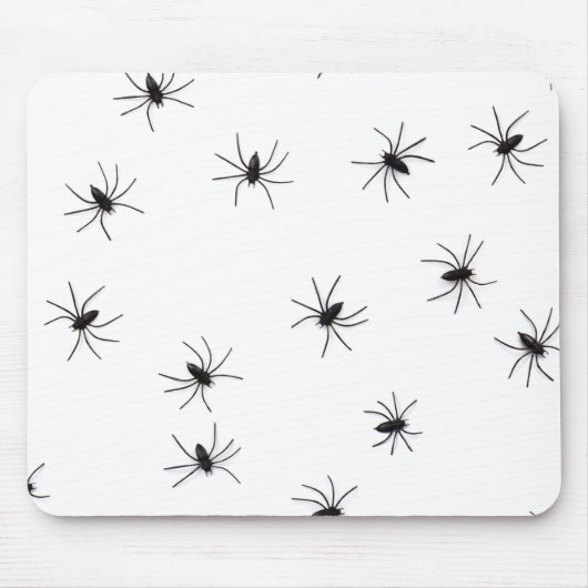 Funny Spooky Spiders Halloween Seamless Pattern Muismat (Voorkant)