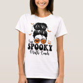 Funny Spooky-Wiskunde Bun Halloween T-shirt (Voorkant)