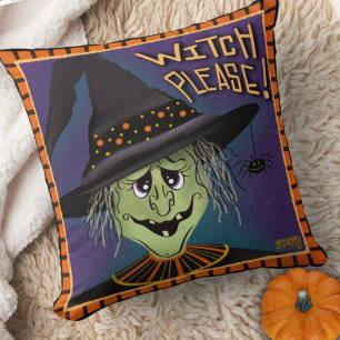 Funny Spooky Witch Please Schattige Halloween Kussen