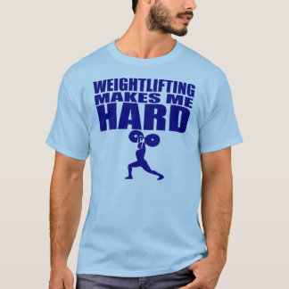 Funny Sport - Weight Lifting maakt me hard T-shirt