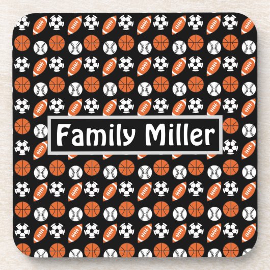 Funny Sports Ball Bier Onderzetter (Voorkant)