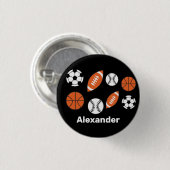 Funny Sports Ball Button (Voorkant /achterkant)