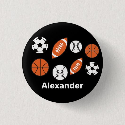 Funny Sports Ball Button (Voorkant)