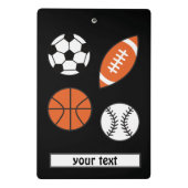 Funny Sports Ball Mini Klembord (Achterkant)