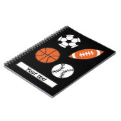 Funny Sports Ball Notitieboek (Linkerzijde)