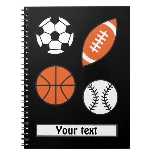Funny Sports Ball Notitieboek (Voorkant)