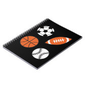 Funny Sports Ball Notitieboek (Linkerzijde)