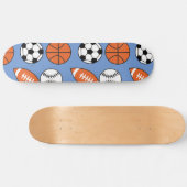 Funny Sports Balls Persoonlijk Skateboard (Horizontaal)