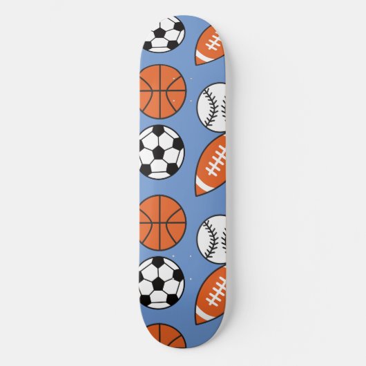 Funny Sports Balls Persoonlijk Skateboard (Voorkant)