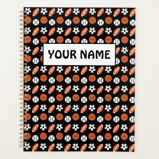 Funny Sports Balls Planner (Voorkant)