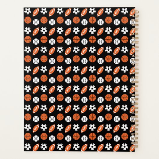 Funny Sports Balls Planner (Achterkant)