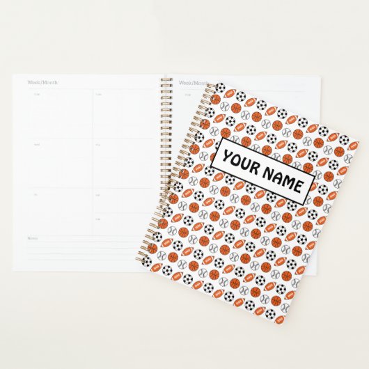 Funny Sports Balls Planner (Display)