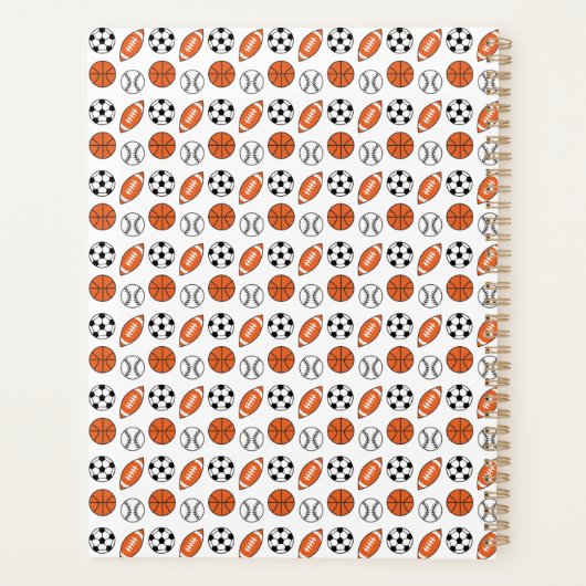 Funny Sports Balls Planner (Achterkant)