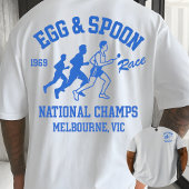 Funny Sports Day Egg and Spoon Race Melbourne T-shirt