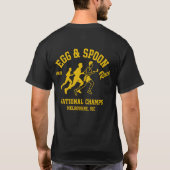 Funny Sports Day Egg and Spoon Race Melbourne T-shirt (Achterkant)