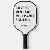 Funny Sports Gag Dad Birthday Pickleball Paddle (Voorkant)