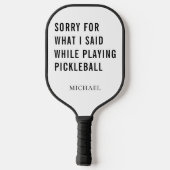 Funny Sports Gag Dad Birthday Pickleball Paddle (Achterkant)