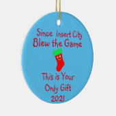 Funny Sports Gambling Ceramic Ornament (Rechts)