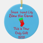 Funny Sports Gambling Ceramic Ornament (Voorkant)