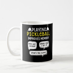 Funny Sports Pickleball Player Koffiemok