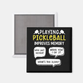 Funny Sports Pickleball Player Magneet (Voorkant / Achterkant)